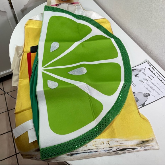 Rasta Imposta Costume Tequila Bottle & Lime Slice Couple Cosplay Party One Size - Picture 6 of 10